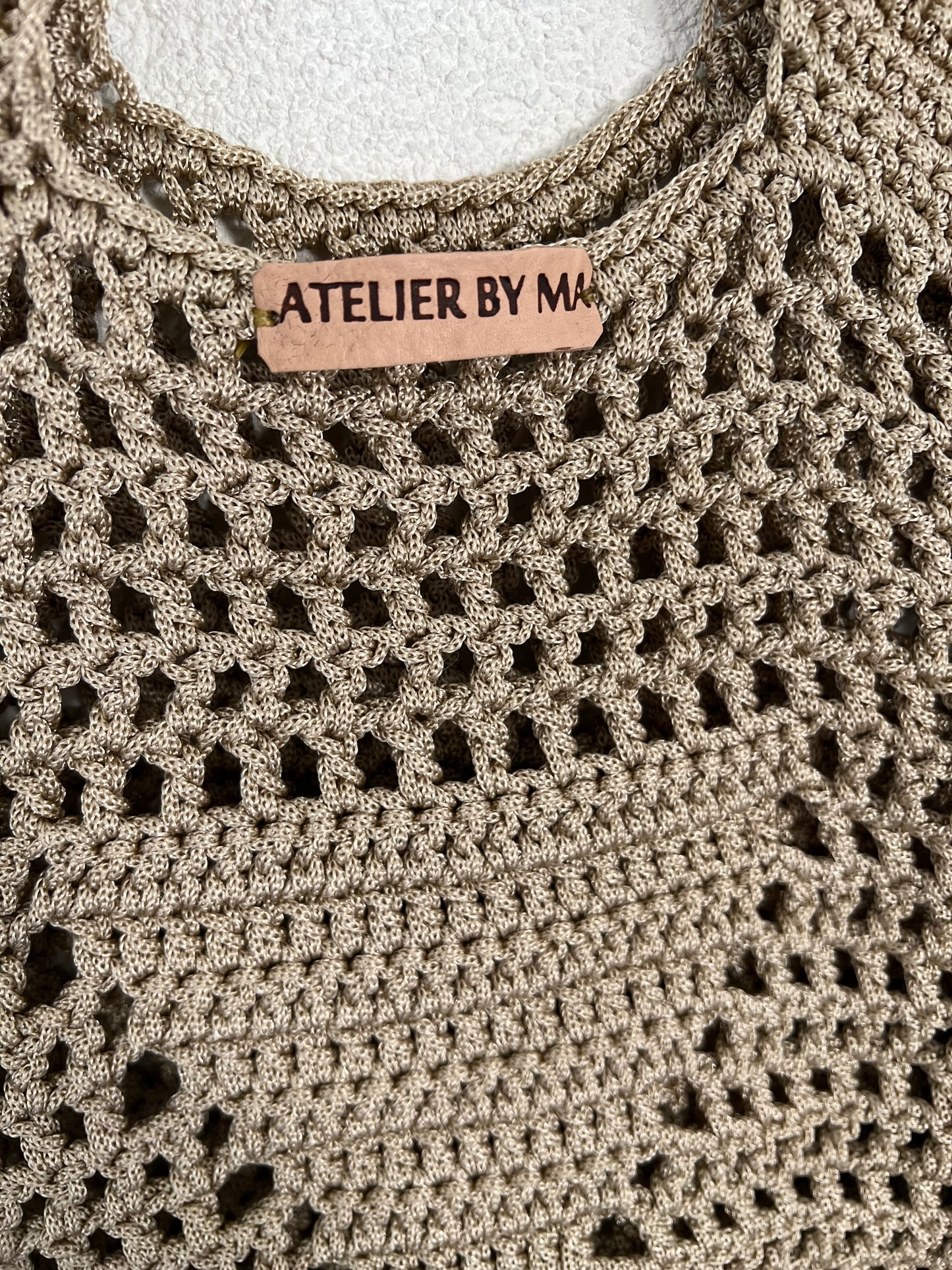 Sac Hobo en coton - Modèle Beige