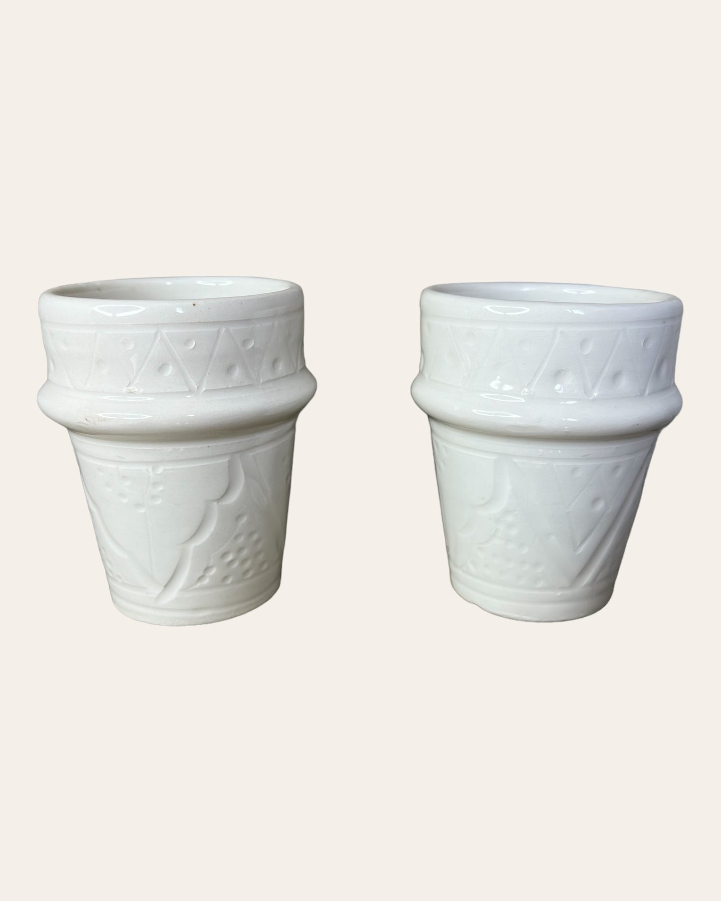 Ensemble de 2 tasses BELDI - Blanc