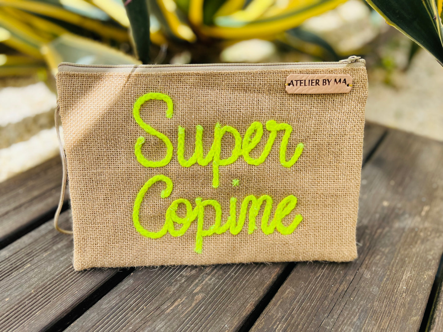 Pochette Modèle "Super Copine" - Jaune