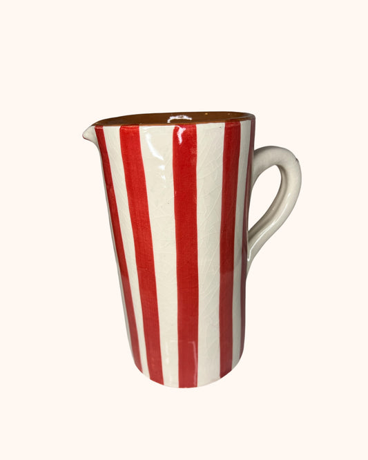 Carafe BELDI - rayures rouges