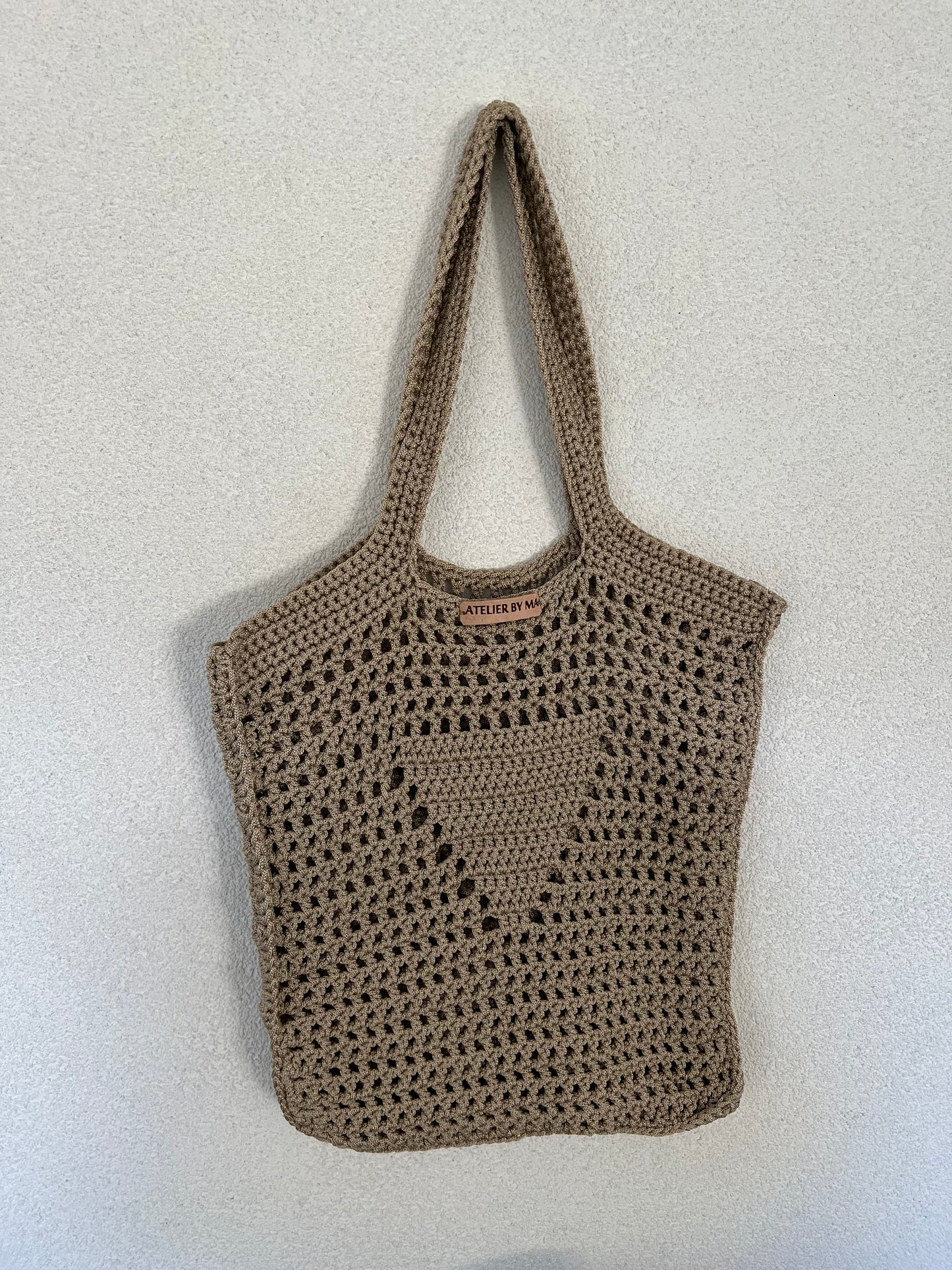 Sac Hobo en coton - Modèle Beige