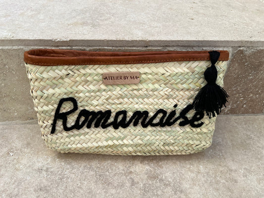 Pochette " Romanaise" en doum - Noir -Edition limitée