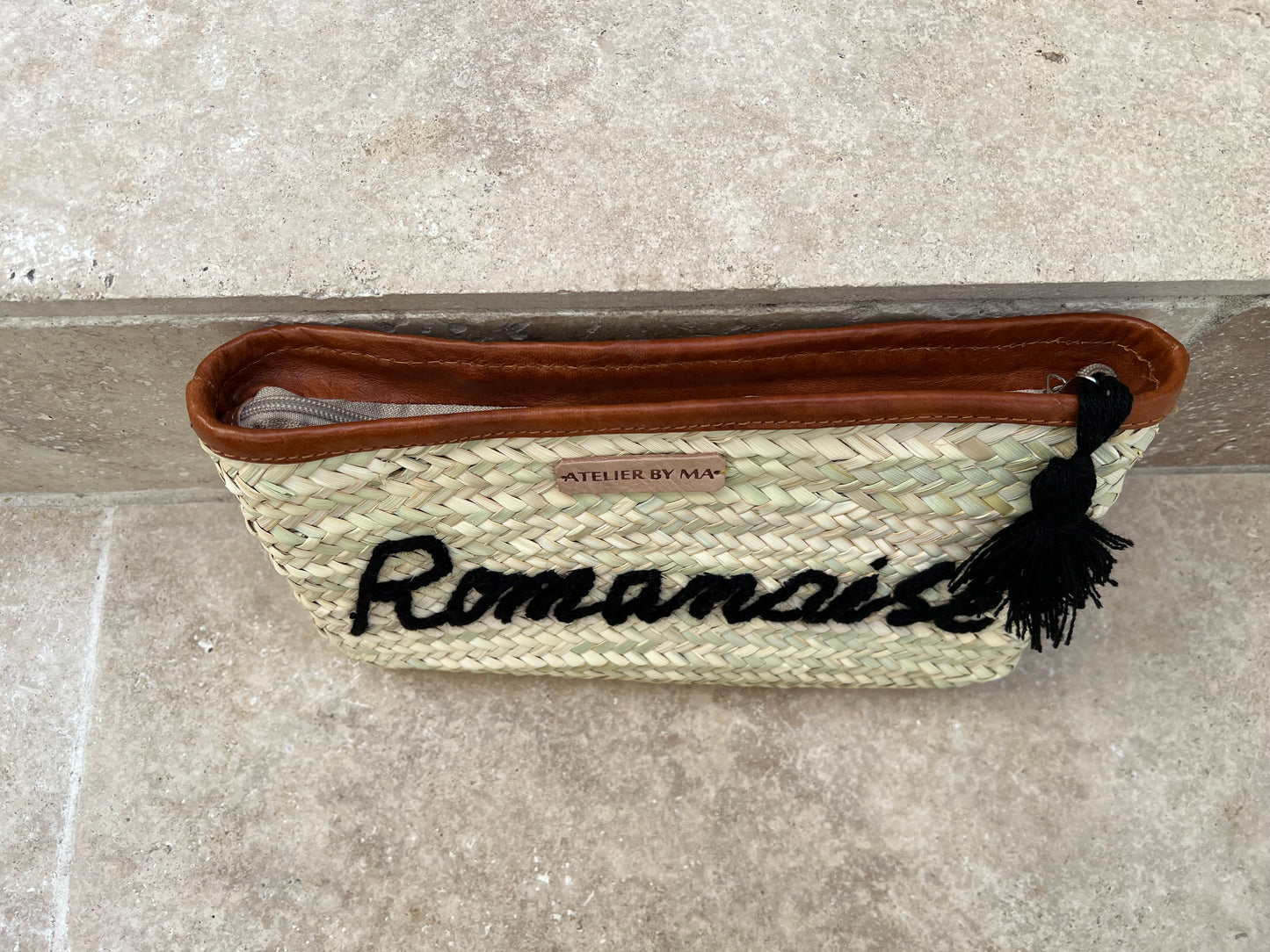 Pochette " Romanaise" en doum - Noir -Edition limitée