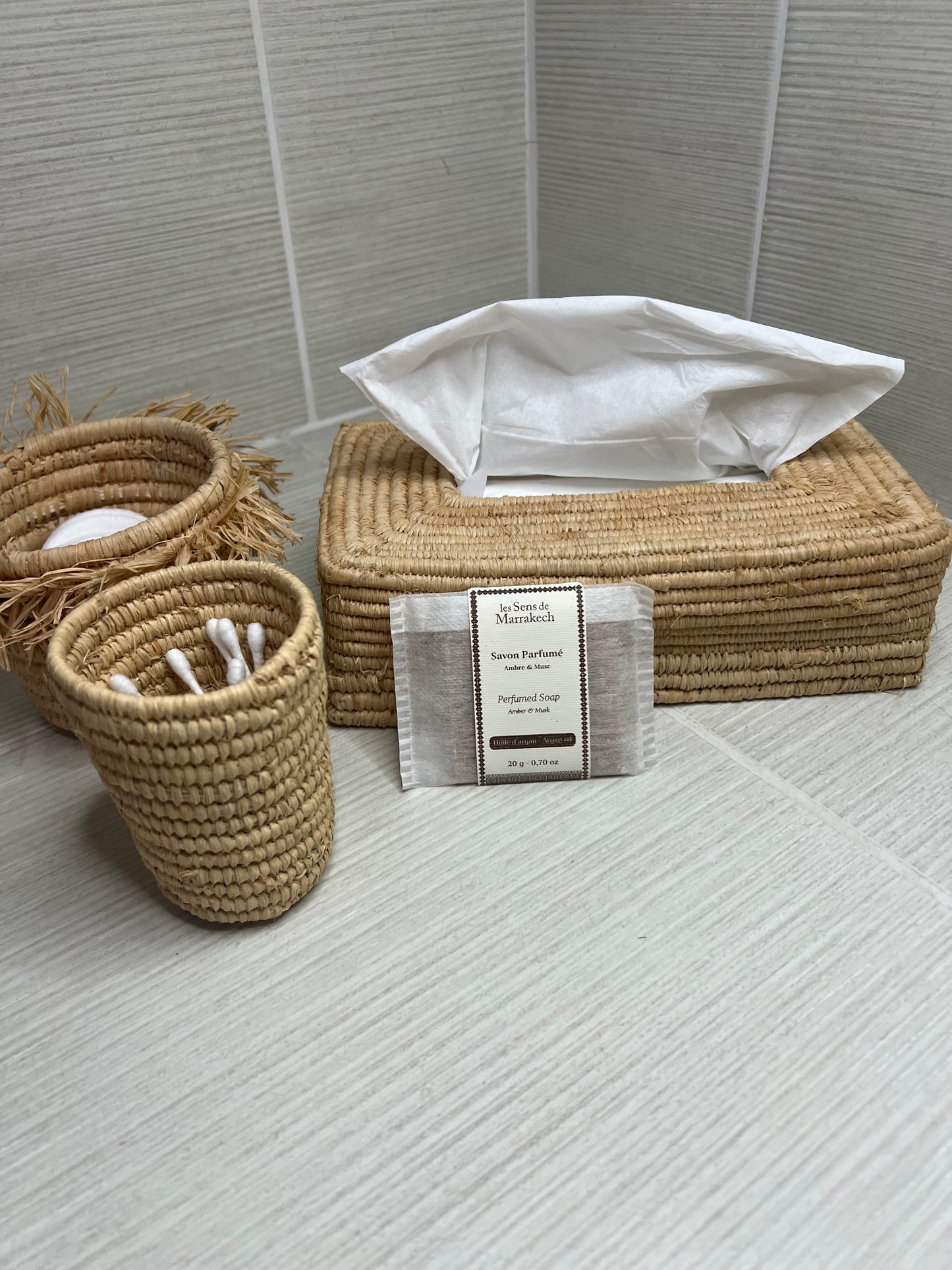 Coffret en raphia - Salle de Bain