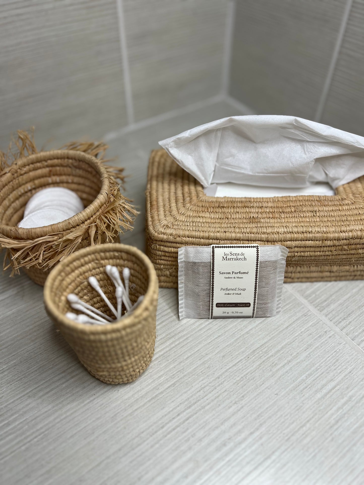 Coffret en raphia - Salle de Bain