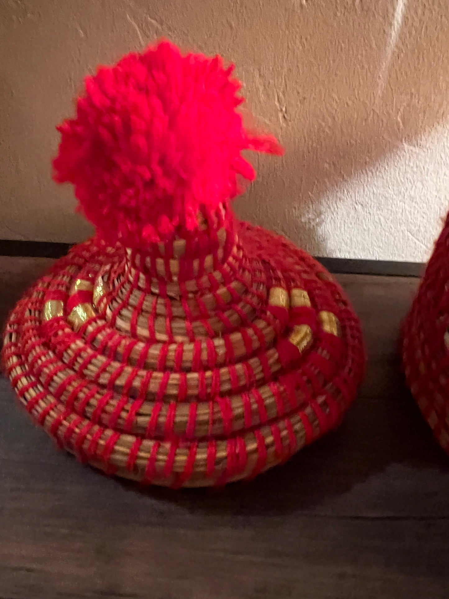 Panier de rangement décoratif en osier - Modèle "Clara"