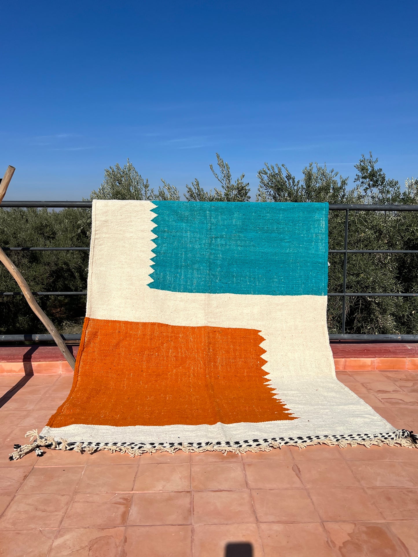 Tapis berbère Kilim Zanafi modèle Souss